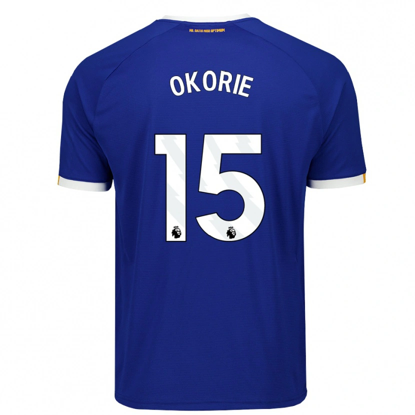 Danxen Dames Levi Okorie #15 Blauw Wit Geel Thuisshirt Thuistenue 2026/27 T-Shirt