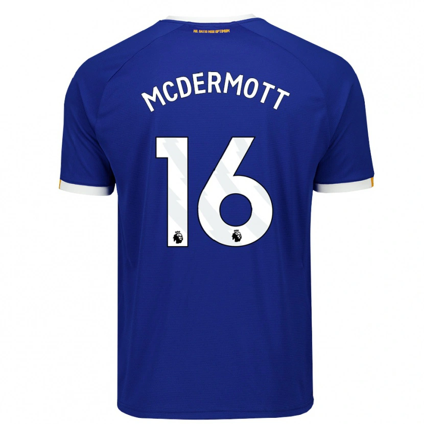Danxen Dames Tom Mcdermott #16 Blauw Wit Geel Thuisshirt Thuistenue 2026/27 T-Shirt