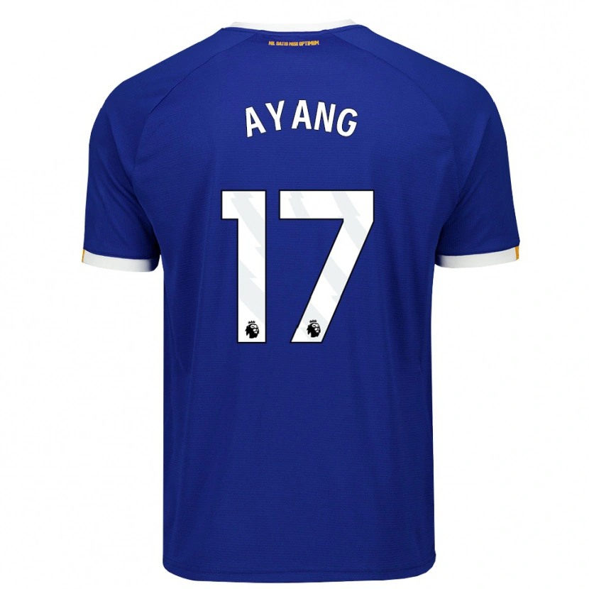 Danxen Dames Godswill Ayang #17 Blauw Wit Geel Thuisshirt Thuistenue 2026/27 T-Shirt