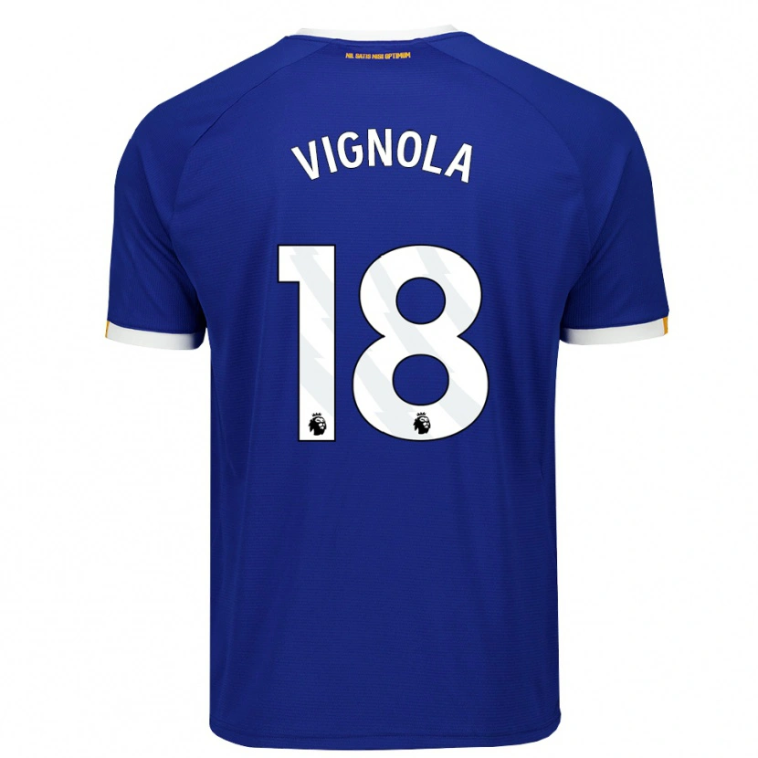 Danxen Dames Ornella Vignola #18 Blauw Wit Geel Thuisshirt Thuistenue 2026/27 T-Shirt