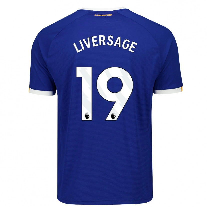 Danxen Dames Leon Liversage #19 Blauw Wit Geel Thuisshirt Thuistenue 2026/27 T-Shirt