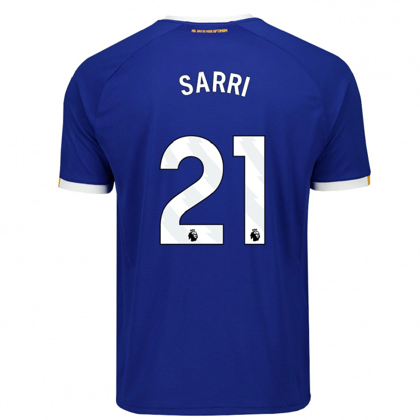 Danxen Dames Veatriki Sarri #21 Blauw Wit Geel Thuisshirt Thuistenue 2026/27 T-Shirt