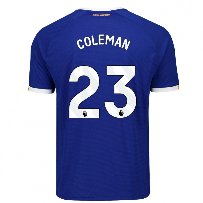 Danxen Dames Seamus Coleman #23 Blauw Wit Geel Thuisshirt Thuistenue 2026/27 T-Shirt