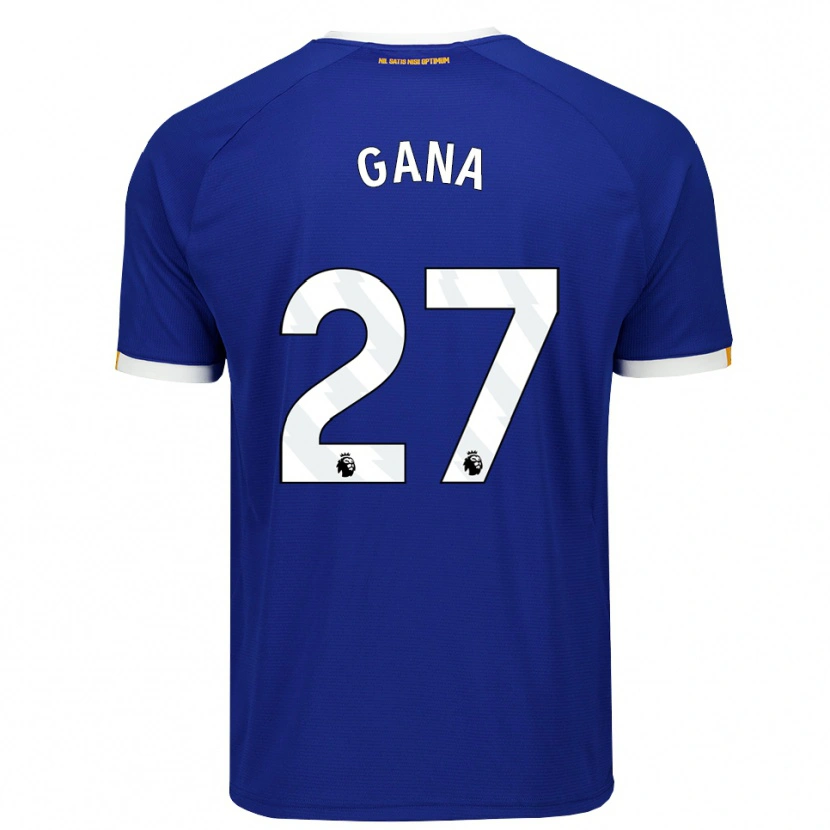 Danxen Dames Idrissa Gueye #27 Blauw Wit Geel Thuisshirt Thuistenue 2026/27 T-Shirt