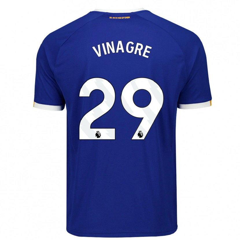 Danxen Dames Ruben Vinagre #29 Blauw Wit Geel Thuisshirt Thuistenue 2026/27 T-Shirt