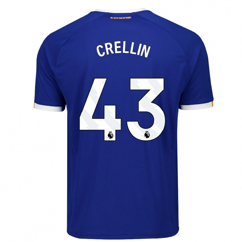 Danxen Dames Billy Crellin #43 Blauw Wit Geel Thuisshirt Thuistenue 2026/27 T-Shirt