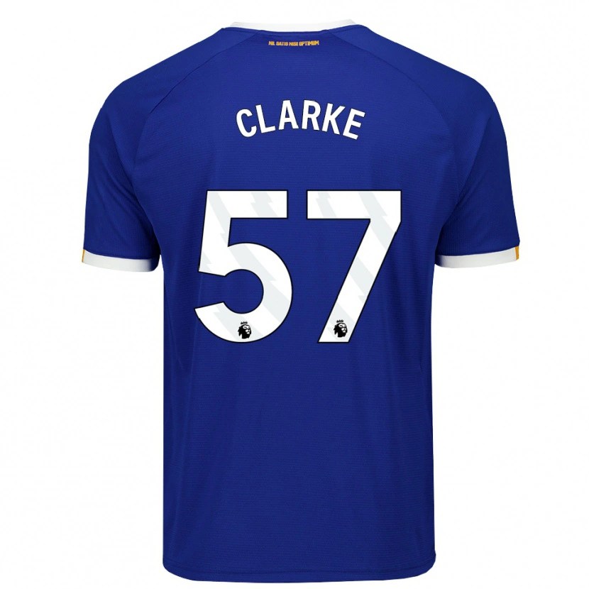 Danxen Dames Justin Clarke #57 Blauw Wit Geel Thuisshirt Thuistenue 2026/27 T-Shirt