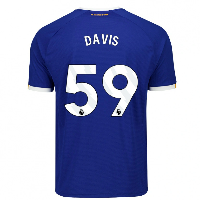 Danxen Dames Luca Davis #59 Blauw Wit Geel Thuisshirt Thuistenue 2026/27 T-Shirt