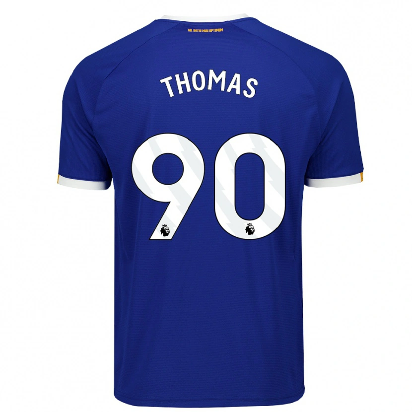 Danxen Dames Aled Thomas #90 Blauw Wit Geel Thuisshirt Thuistenue 2026/27 T-Shirt