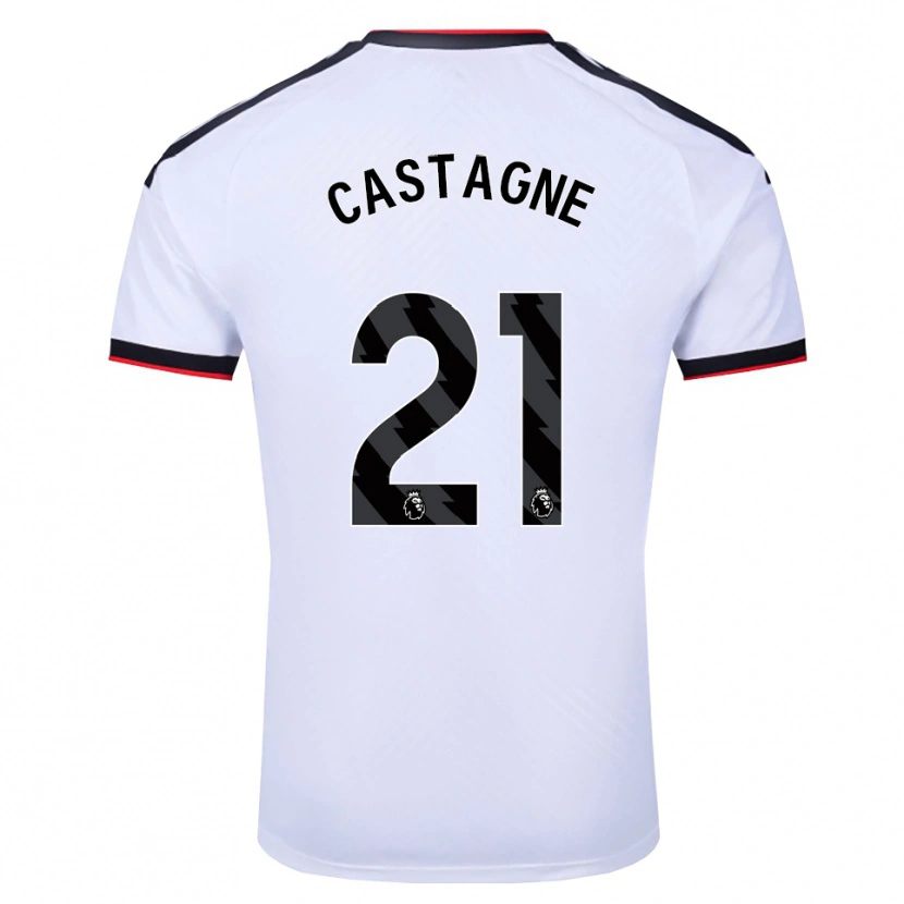 Danxen Dames Timothy Castagne #21 Wit Zwart Rood Thuisshirt Thuistenue 2026/27 T-Shirt
