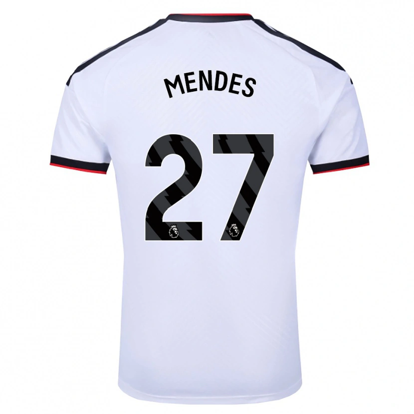 Danxen Dames Megalie Mendes #27 Wit Zwart Rood Thuisshirt Thuistenue 2026/27 T-Shirt