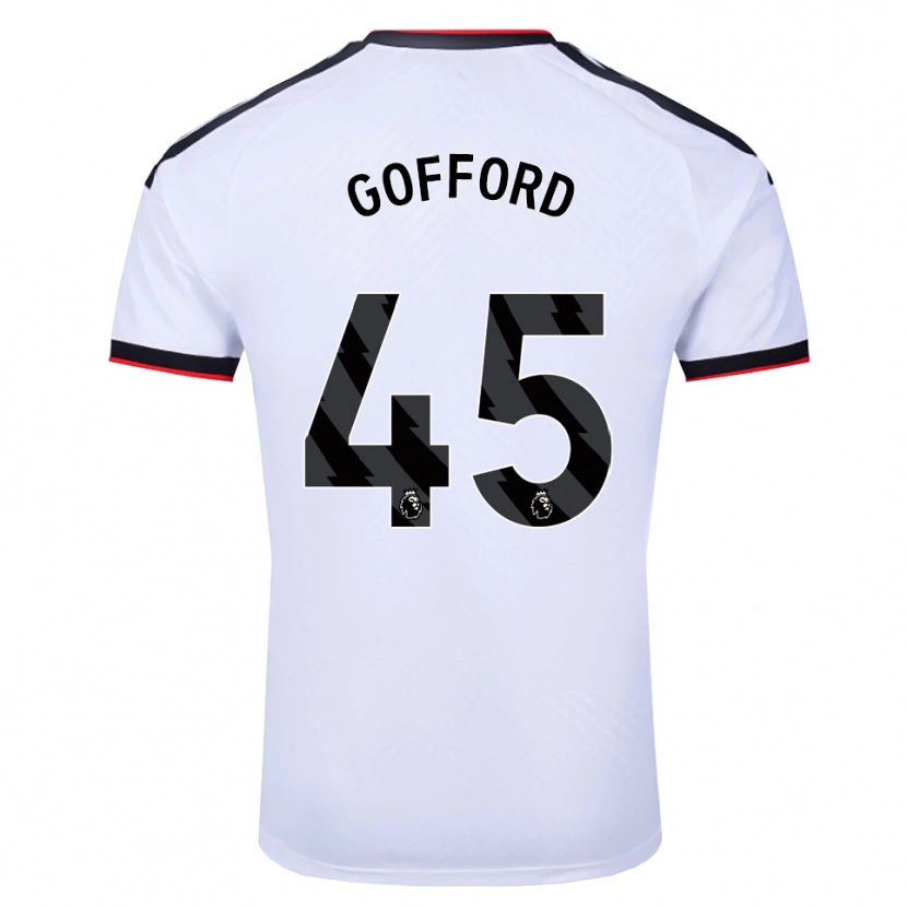 Danxen Dames Oliver Gofford #45 Wit Zwart Rood Thuisshirt Thuistenue 2026/27 T-Shirt