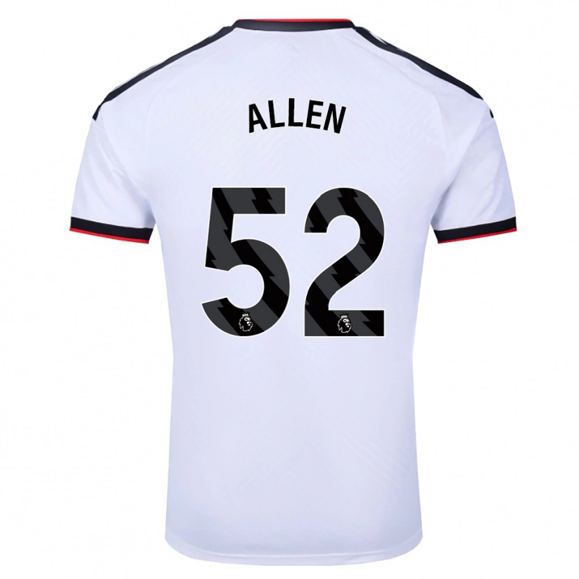 Danxen Dames Michael Allen #52 Wit Zwart Rood Thuisshirt Thuistenue 2026/27 T-Shirt