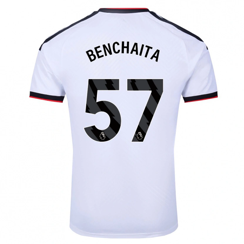 Danxen Dames Nazim Benchaita #57 Wit Zwart Rood Thuisshirt Thuistenue 2026/27 T-Shirt