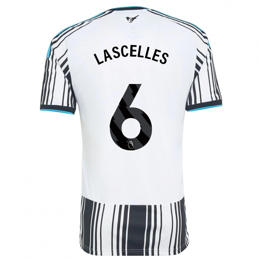 Danxen Dames Jamaal Lascelles #6 Hemelsblauw Zwart Wit Thuisshirt Thuistenue 2026/27 T-Shirt