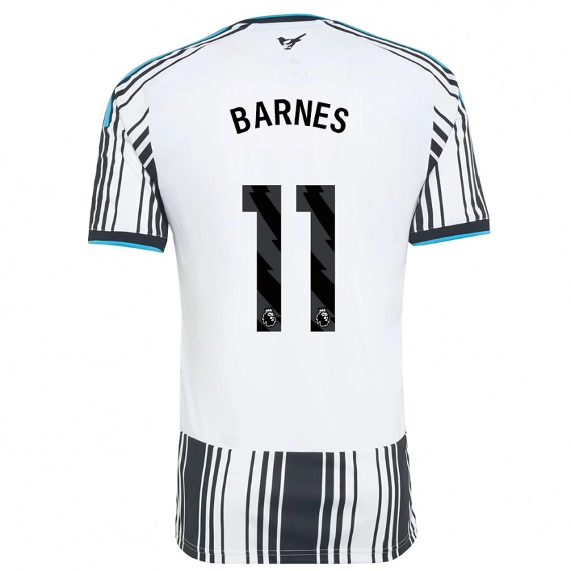 Danxen Dames Harvey Barnes #11 Hemelsblauw Zwart Wit Thuisshirt Thuistenue 2026/27 T-Shirt