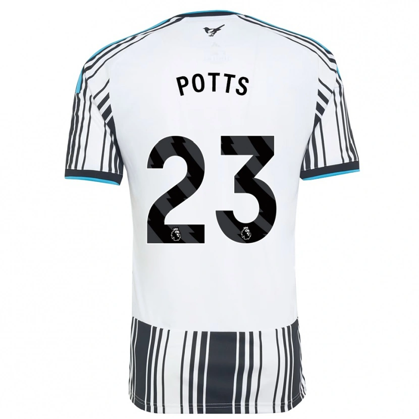 Danxen Dames Charlotte Potts #23 Hemelsblauw Zwart Wit Thuisshirt Thuistenue 2026/27 T-Shirt