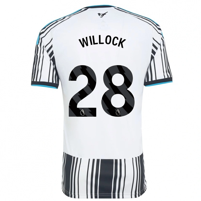 Danxen Dames Joe Willock #28 Hemelsblauw Zwart Wit Thuisshirt Thuistenue 2026/27 T-Shirt