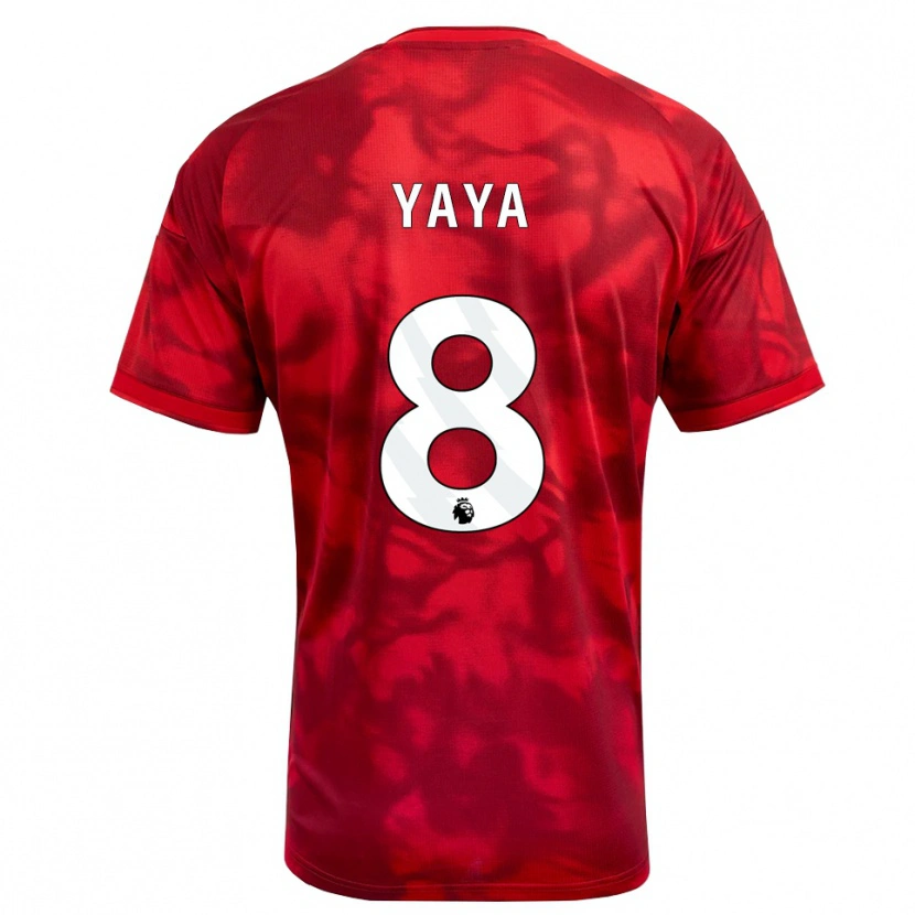 Danxen Dames Cherif Yaya #8 Krimson Wit Thuisshirt Thuistenue 2026/27 T-Shirt