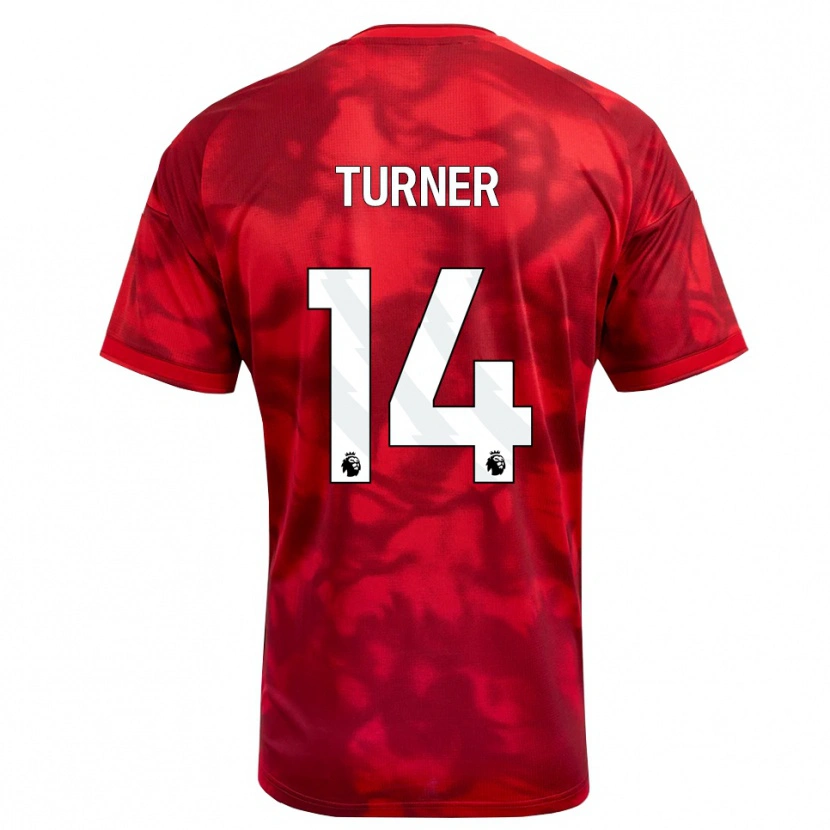 Danxen Dames Luca Turner #14 Krimson Wit Thuisshirt Thuistenue 2026/27 T-Shirt