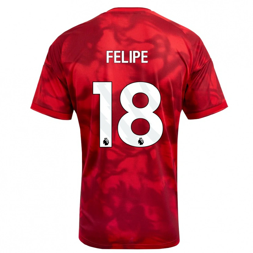 Danxen Dames Felipe #18 Krimson Wit Thuisshirt Thuistenue 2026/27 T-Shirt