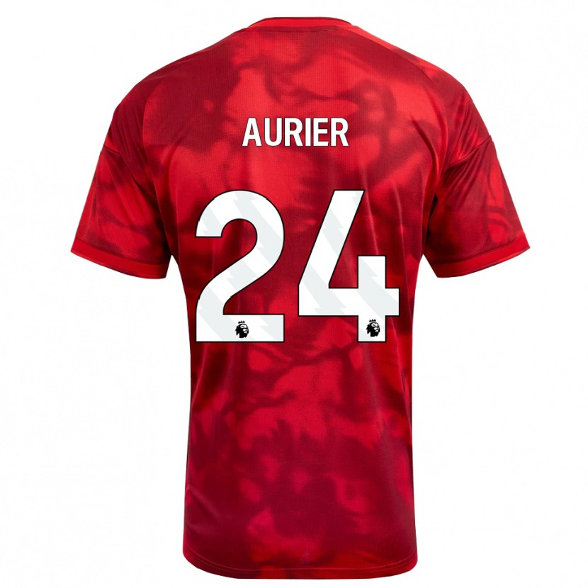 Danxen Dames Serge Aurier #24 Krimson Wit Thuisshirt Thuistenue 2026/27 T-Shirt