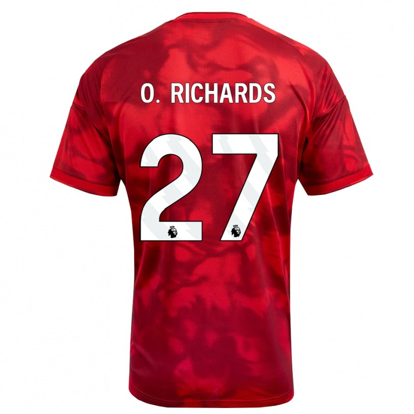 Danxen Dames Omar Richards #27 Krimson Wit Thuisshirt Thuistenue 2026/27 T-Shirt