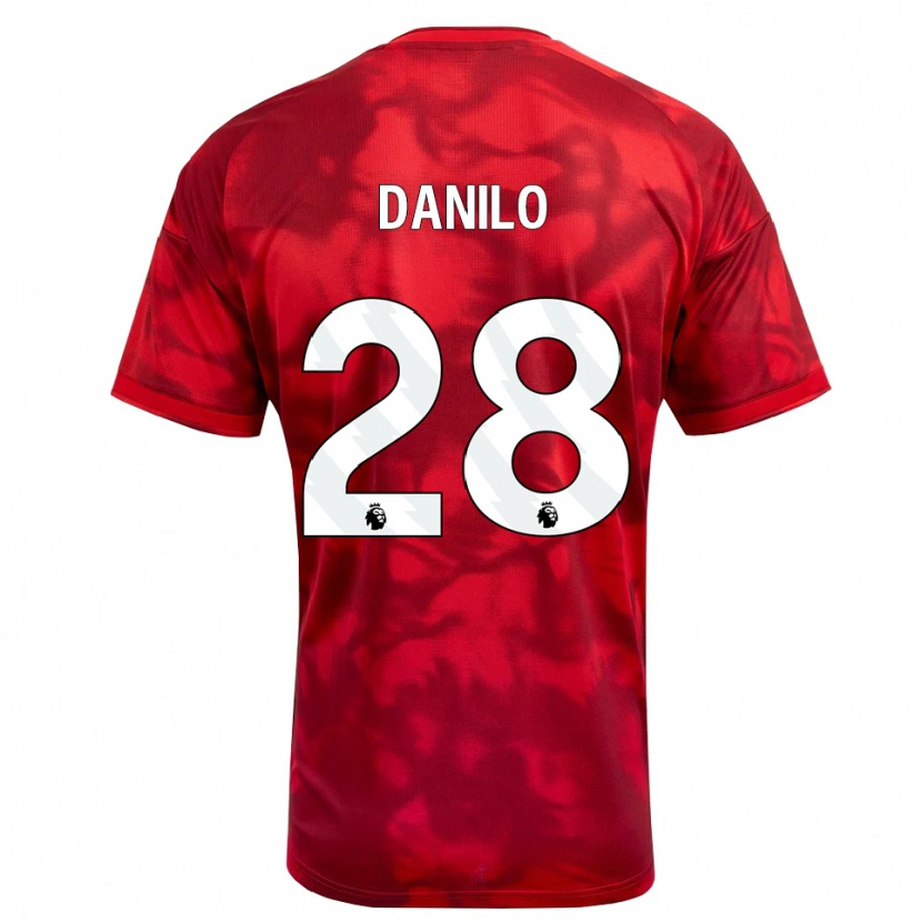 Danxen Dames Danilo #28 Krimson Wit Thuisshirt Thuistenue 2026/27 T-Shirt