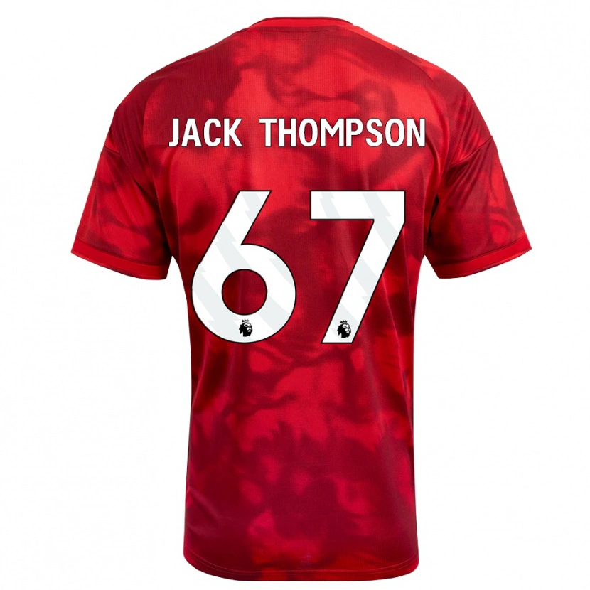 Danxen Dames Jack Thompson #67 Krimson Wit Thuisshirt Thuistenue 2026/27 T-Shirt