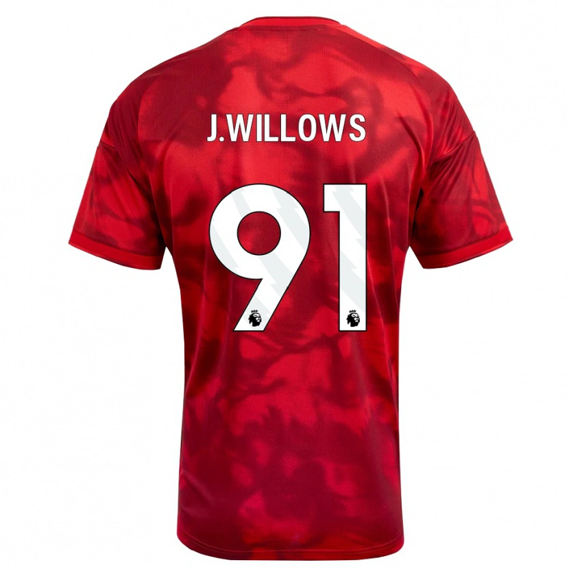 Danxen Dames Jordan Willows #91 Krimson Wit Thuisshirt Thuistenue 2026/27 T-Shirt