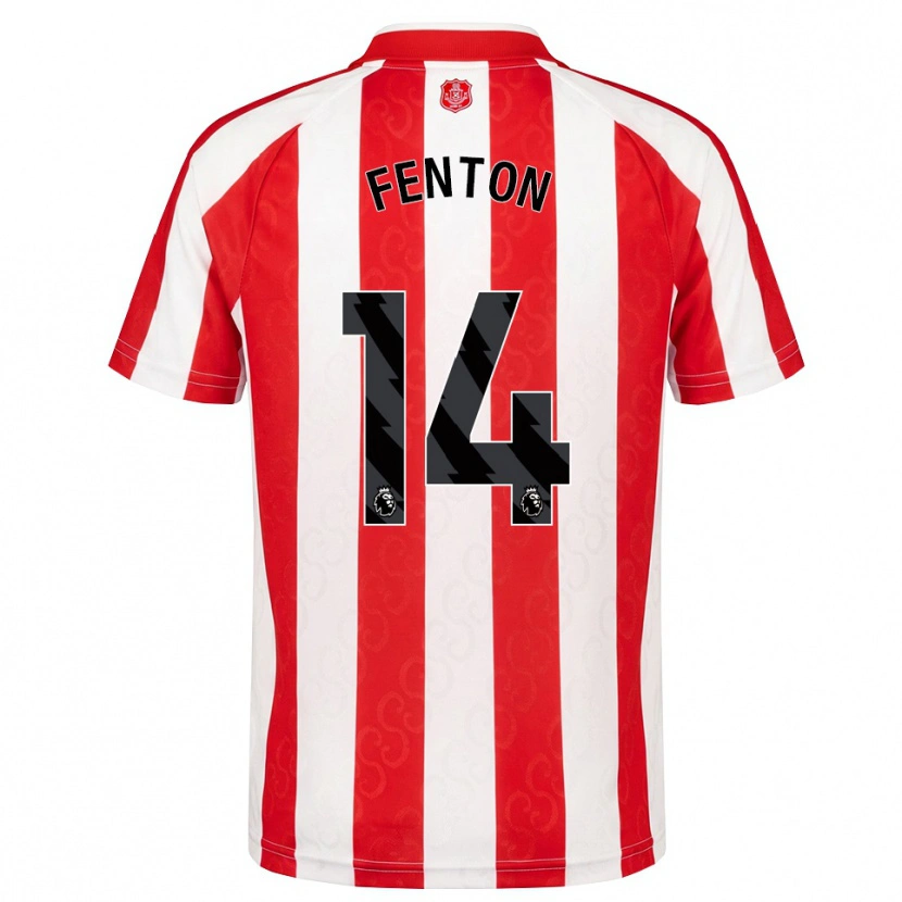 Danxen Dames Natasha Fenton #14 Rood Wit Zwart Thuisshirt Thuistenue 2026/27 T-Shirt