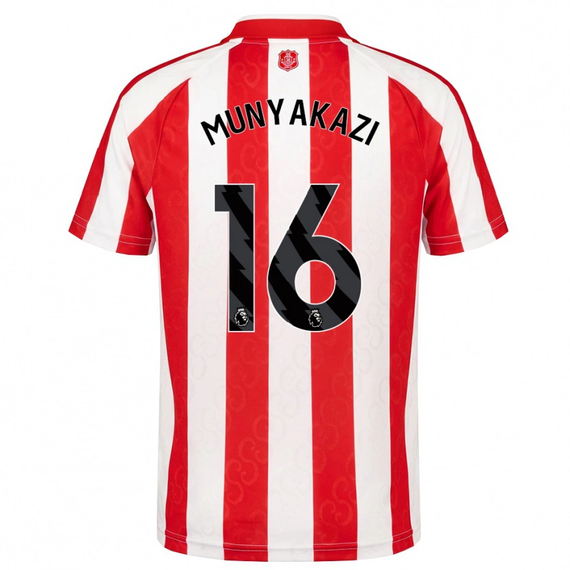Danxen Dames Kay Munyakazi #16 Rood Wit Zwart Thuisshirt Thuistenue 2026/27 T-Shirt