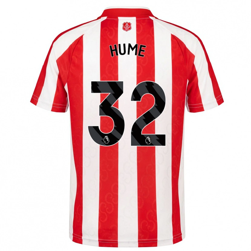 Danxen Dames Trai Hume #32 Rood Wit Zwart Thuisshirt Thuistenue 2026/27 T-Shirt