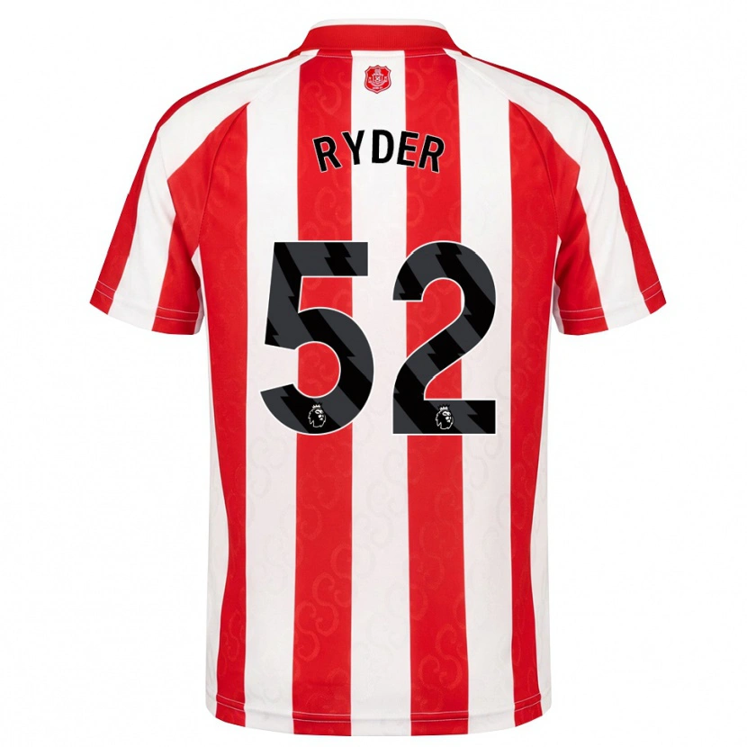 Danxen Dames Joe Ryder #52 Rood Wit Zwart Thuisshirt Thuistenue 2026/27 T-Shirt