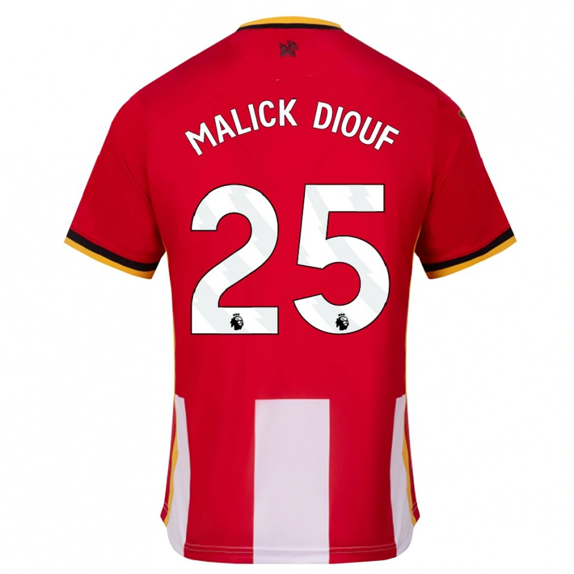 Danxen Dames El Hadji Malick Diouf #25 Geel Zwart Rood Thuisshirt Thuistenue 2026/27 T-Shirt