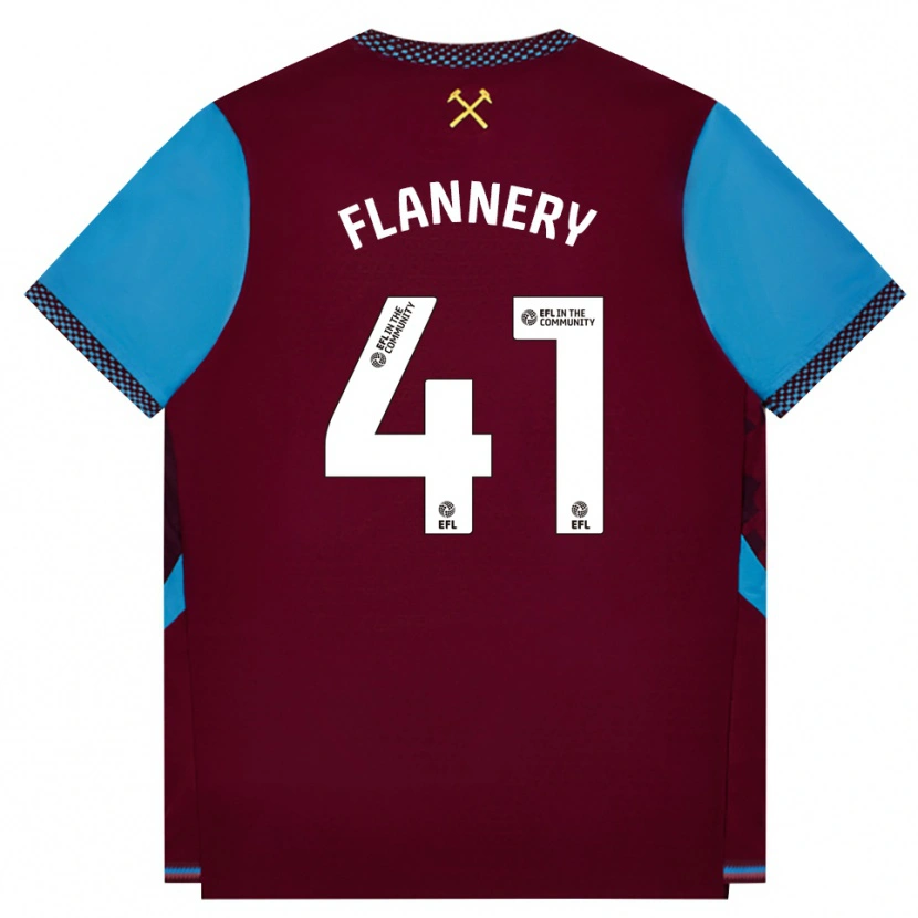 Danxen Dames Keira Flannery #41 Bordeaux Korenbloemblauw Thuisshirt Thuistenue 2026/27 T-Shirt