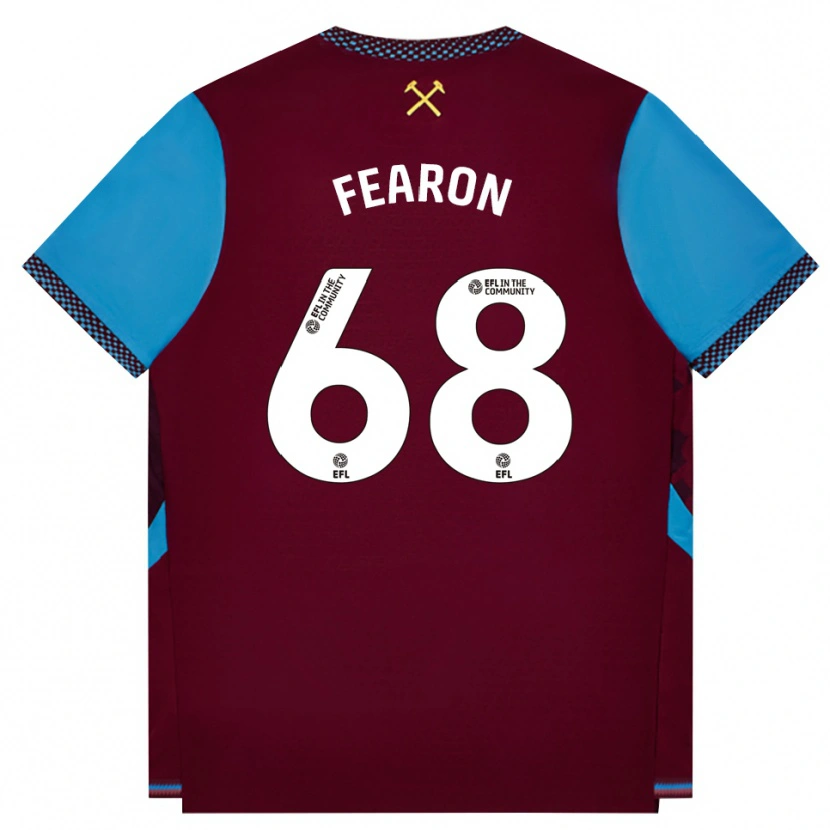 Danxen Dames Preston Fearon #68 Bordeaux Korenbloemblauw Thuisshirt Thuistenue 2026/27 T-Shirt