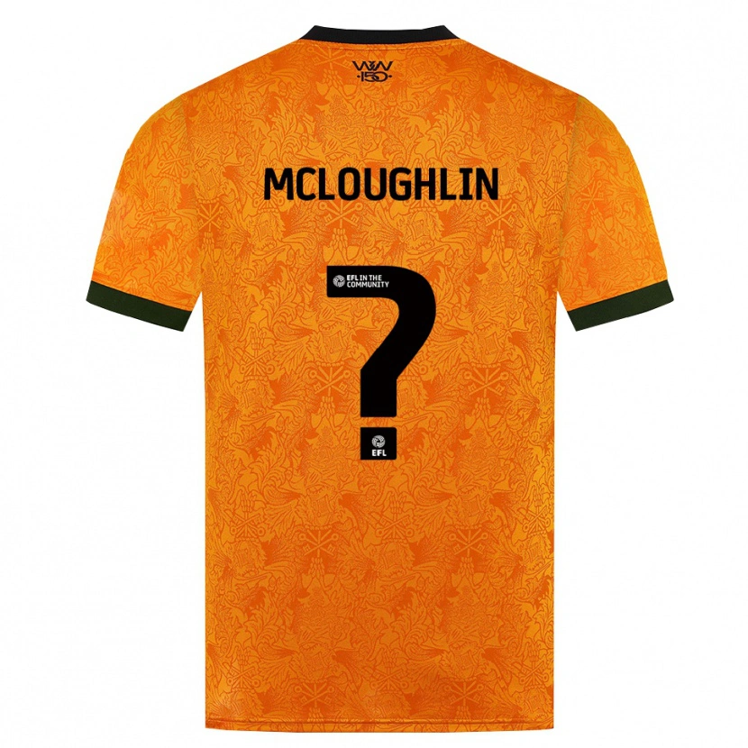 Danxen Dames Lee Mcloughlin #0 Oranje Zwart Thuisshirt Thuistenue 2026/27 T-Shirt