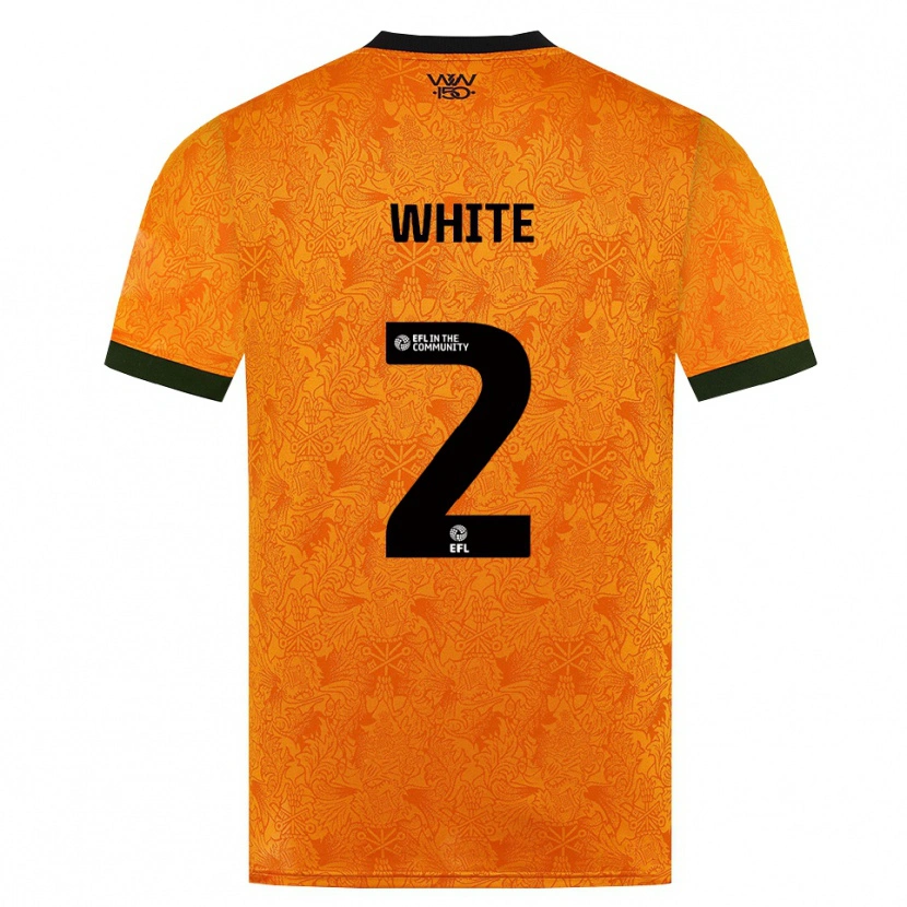 Danxen Dames Alfie White #2 Oranje Zwart Thuisshirt Thuistenue 2026/27 T-Shirt