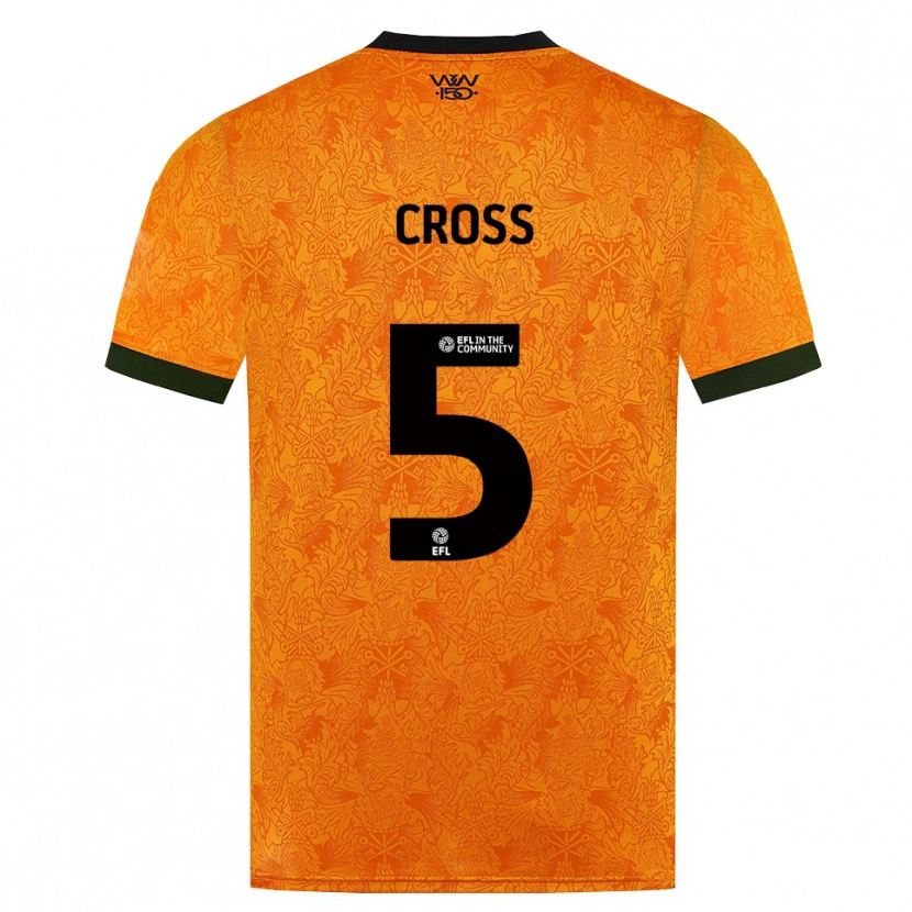 Danxen Dames Emma Cross #5 Oranje Zwart Thuisshirt Thuistenue 2026/27 T-Shirt