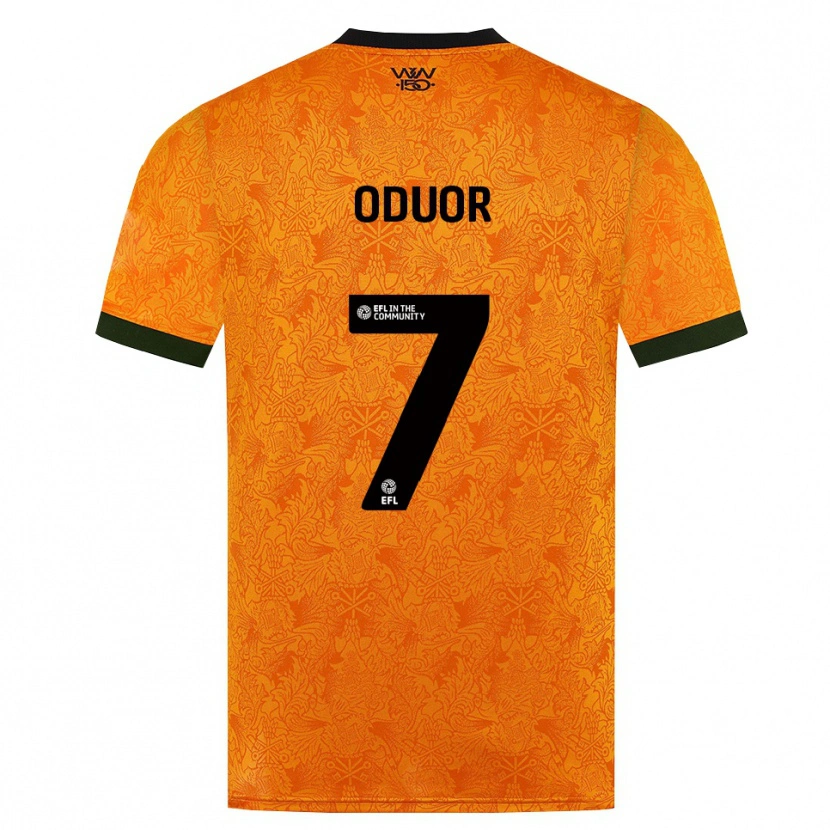 Danxen Dames Clive Oduor #7 Oranje Zwart Thuisshirt Thuistenue 2026/27 T-Shirt