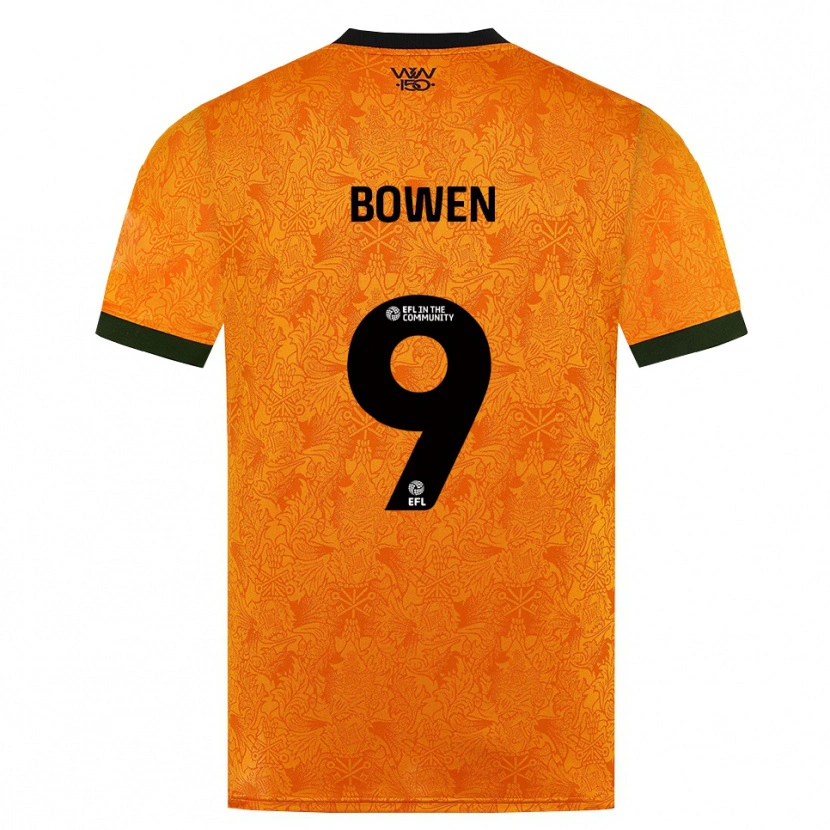 Danxen Dames Reiss Bowen #9 Oranje Zwart Thuisshirt Thuistenue 2026/27 T-Shirt