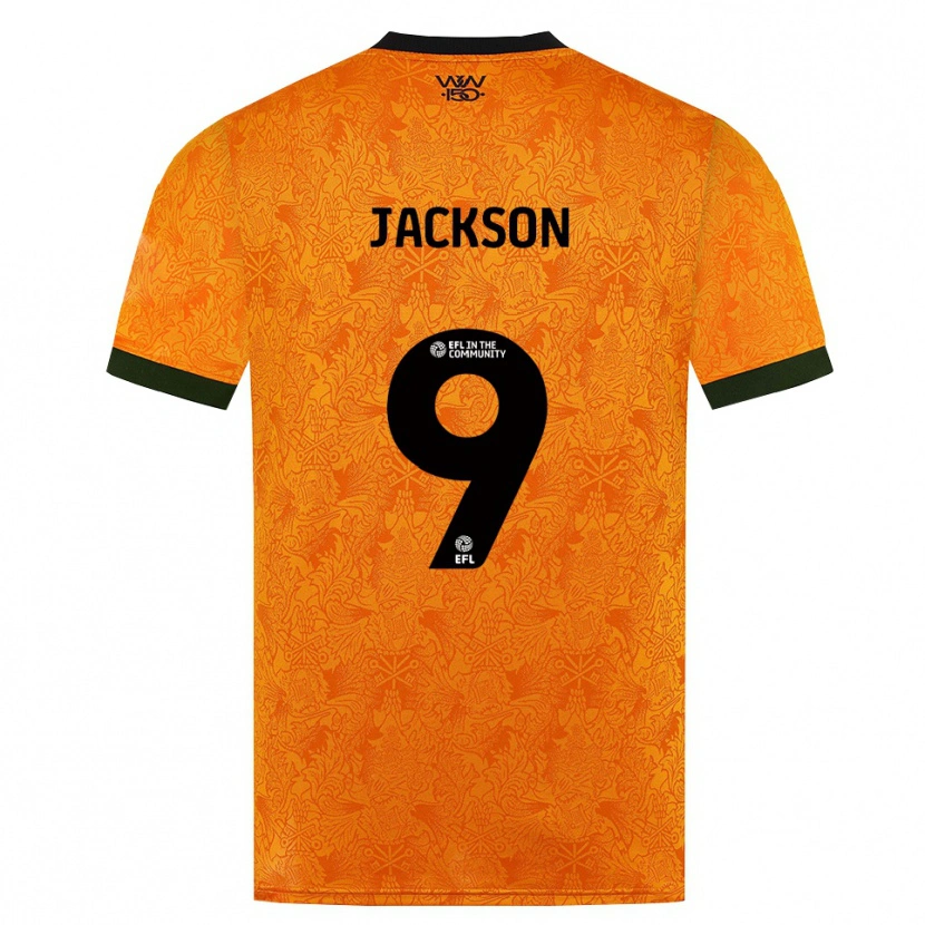 Danxen Dames Ricky Jackson #9 Oranje Zwart Thuisshirt Thuistenue 2026/27 T-Shirt