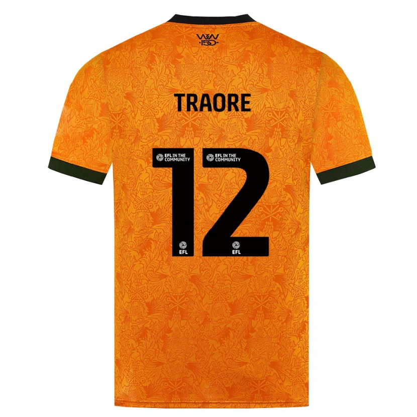 Danxen Dames Boubacar Traoré #12 Oranje Zwart Thuisshirt Thuistenue 2026/27 T-Shirt