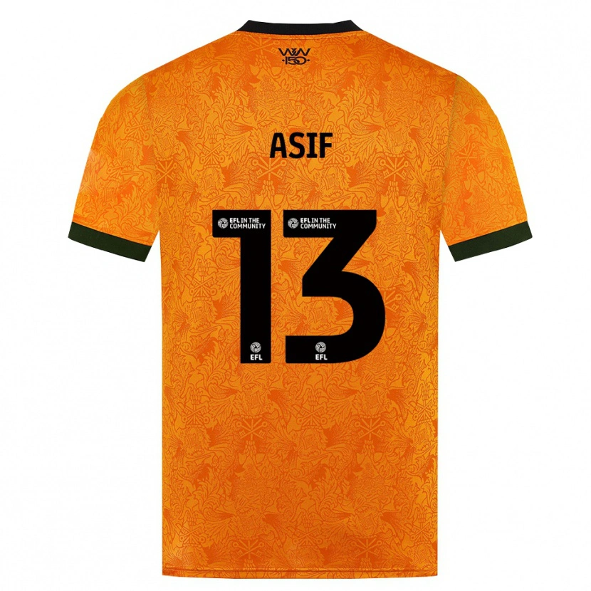 Danxen Dames Dawood Asif #13 Oranje Zwart Thuisshirt Thuistenue 2026/27 T-Shirt