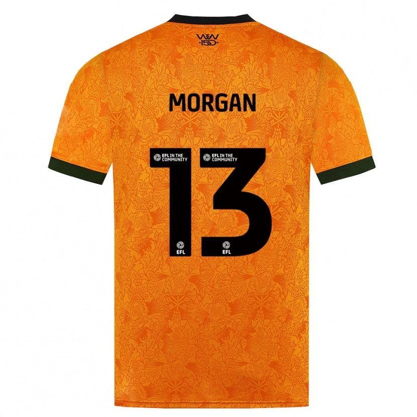 Danxen Dames Bobby Morgan #13 Oranje Zwart Thuisshirt Thuistenue 2026/27 T-Shirt