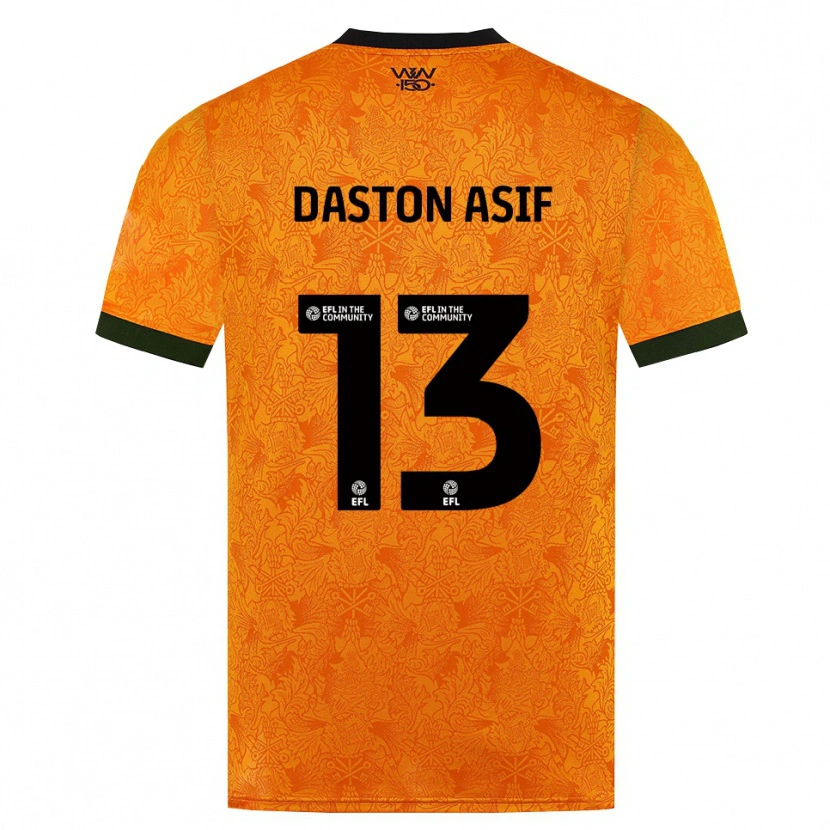 Danxen Dames Daston Asif #13 Oranje Zwart Thuisshirt Thuistenue 2026/27 T-Shirt