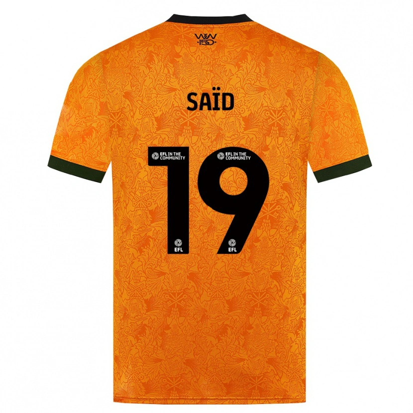 Danxen Dames Rafiki Saïd #19 Oranje Zwart Thuisshirt Thuistenue 2026/27 T-Shirt