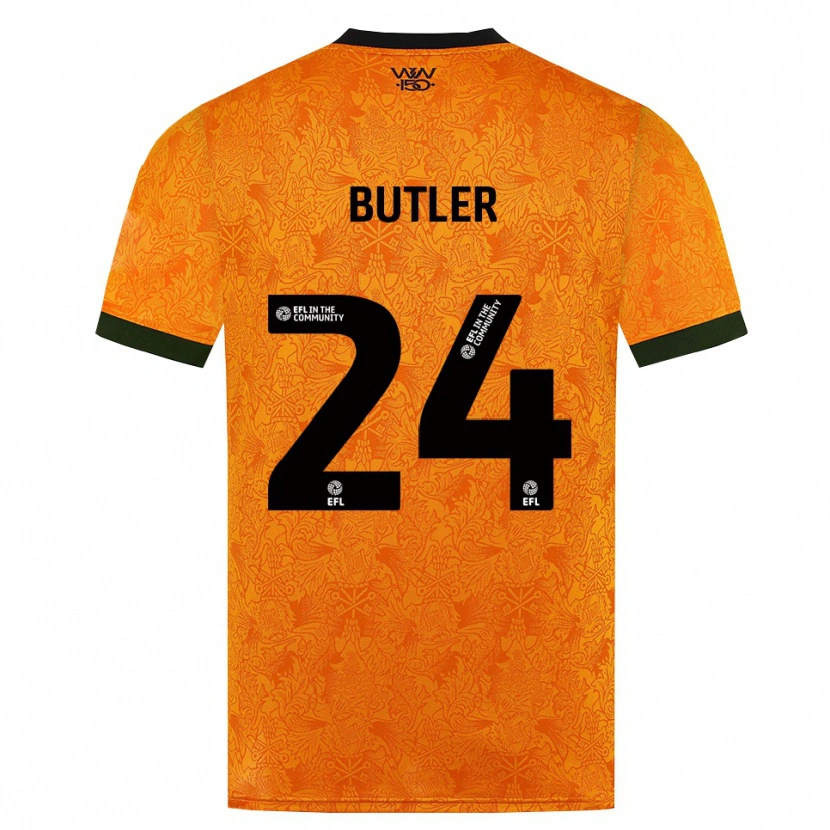 Danxen Dames Elli Butler #24 Oranje Zwart Thuisshirt Thuistenue 2026/27 T-Shirt