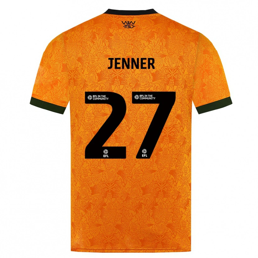 Danxen Dames Abbi Jenner #27 Oranje Zwart Thuisshirt Thuistenue 2026/27 T-Shirt